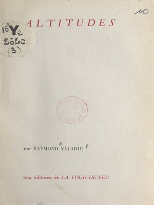 cover image of Altitudes